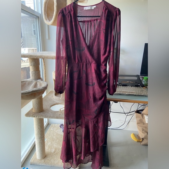 ASTR Side Cinched Mermaid Long Sleeve Dress size small - Picture 3 of 7